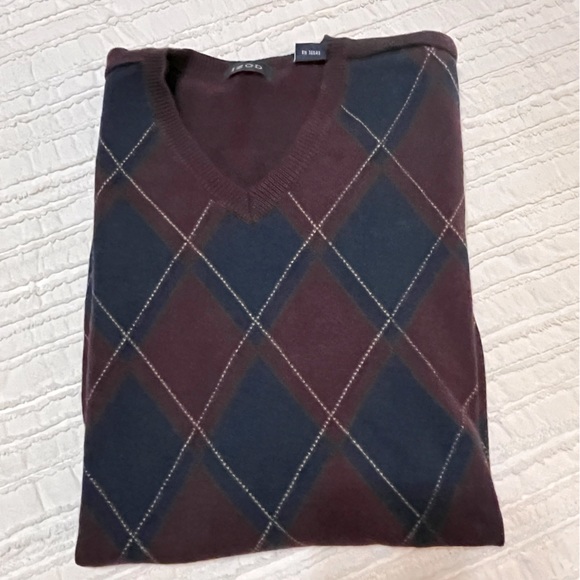 Izod  argyle‎ vest XL - Picture 1 of 5